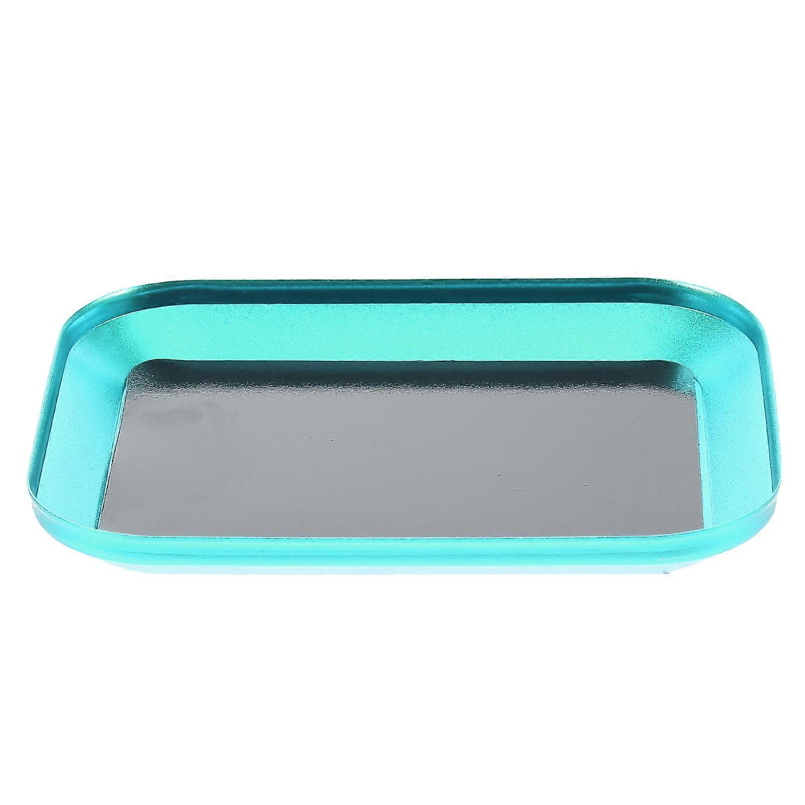 Magnetic Tray For Screws And Small Parts Aluminum Alloy Rectangular Organizer For Craft Room 1Pack