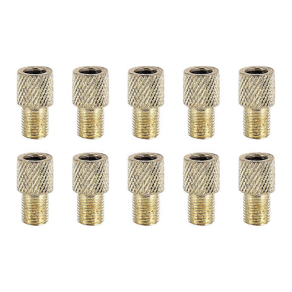 10pcs Brass Bicycle Pump Adapter Valve Connector Pump Converter Tire Inflator Tools