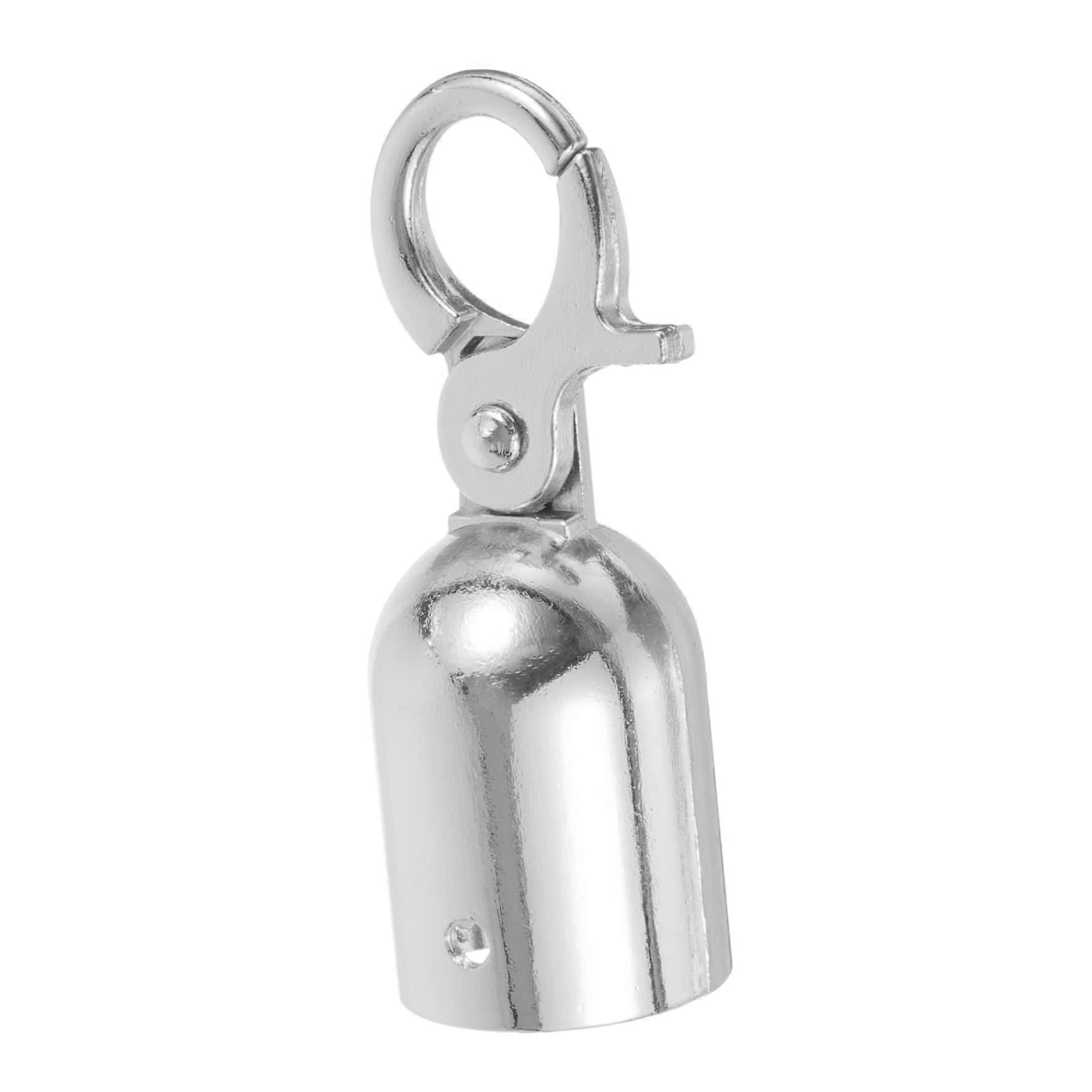 Rope End Closure with Hook Cap for Outdoor Stanchion Posts, Durable Rustproof Design, Self-Closing for Concierge Railings
