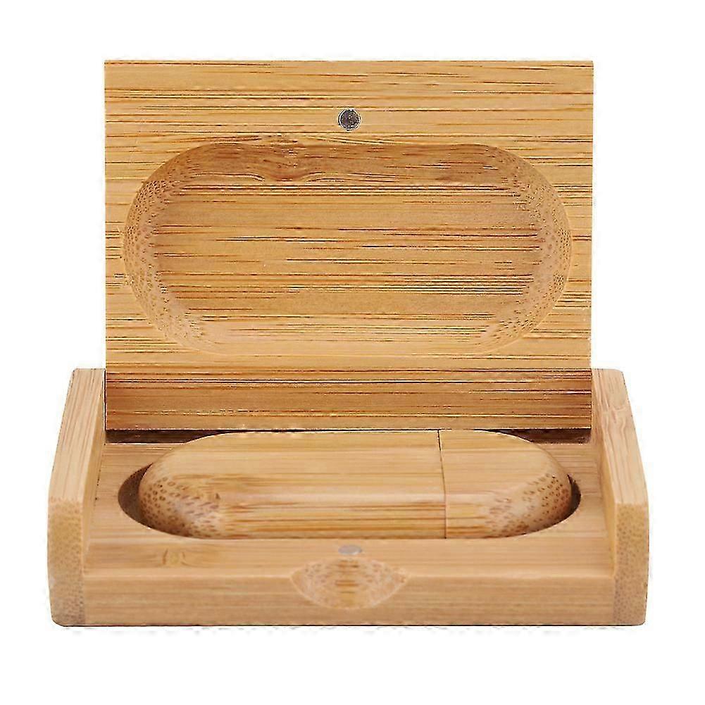 Oval Wooden Shell USB 3.0 Flash Memory Drive Storage Stick With Box U Disk 32GB