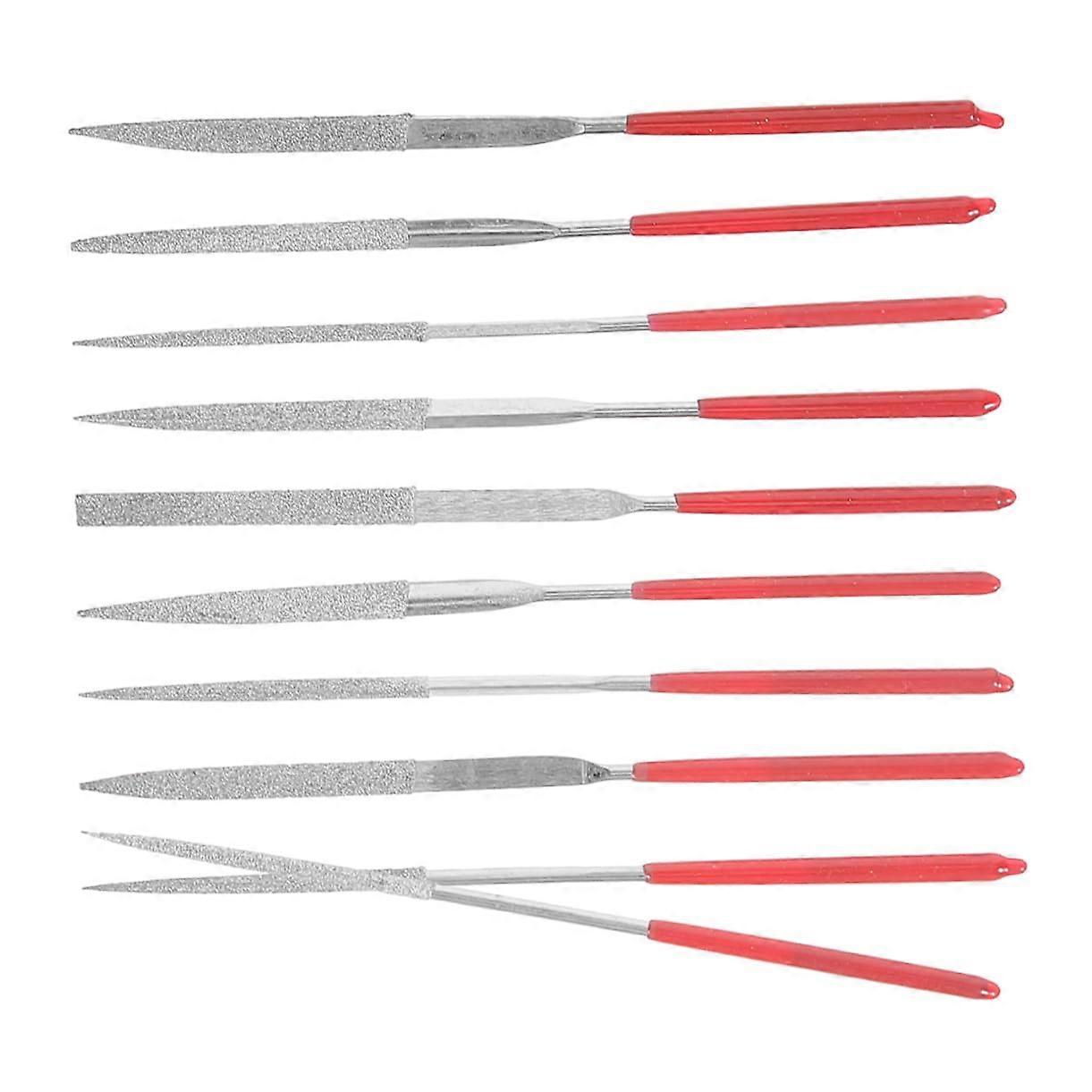 1 Set Diamond File Hand Tools Mini File Precision Kit Needle Files for Metal