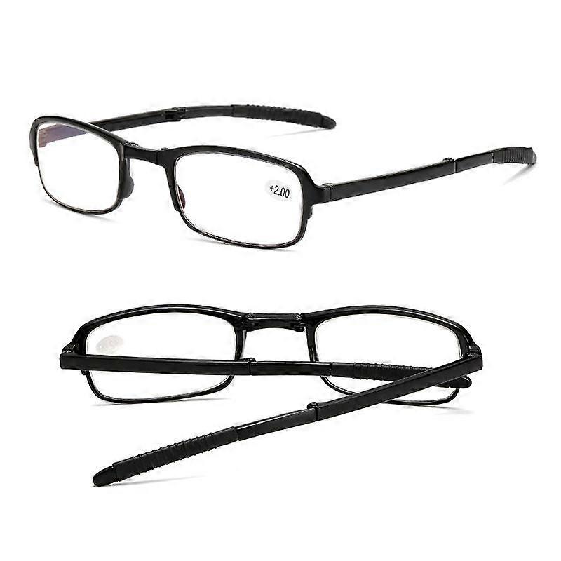 Design Reading Glasses Men Women Folding Small Glasses Frame Metal Glasses Mini Wallet Glasses Diopter 1.0-4.0