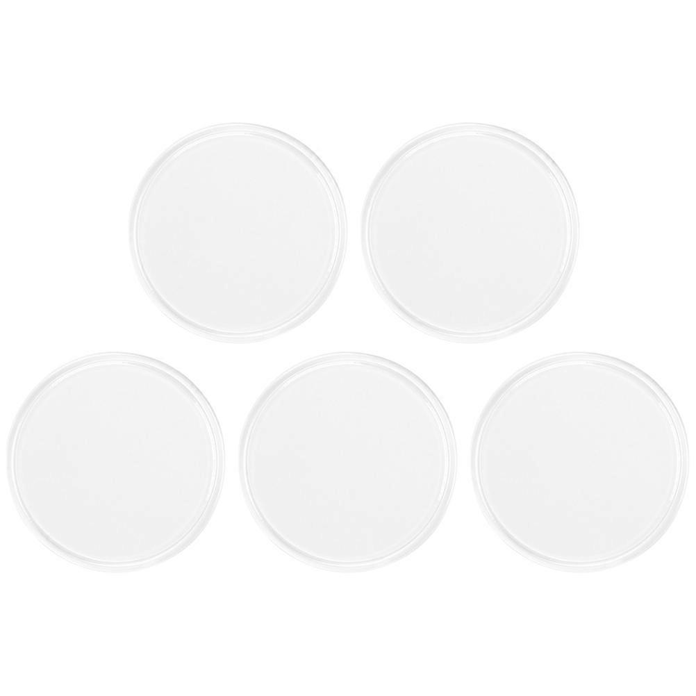 Non-slip Silicone Eyelash Glue Holder for Daily Use Reusable White 5Pcs