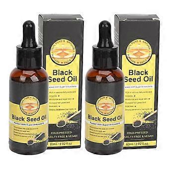 2025 Senaste modell 2 st svartfröolja för hårväxt med superantioxidant...
