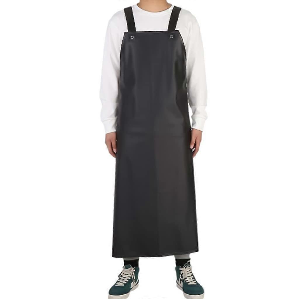 apron, heavyduty work apron with adjustable straps, PVC apron, water and oilresistant bib for adults, 110x80cm.
