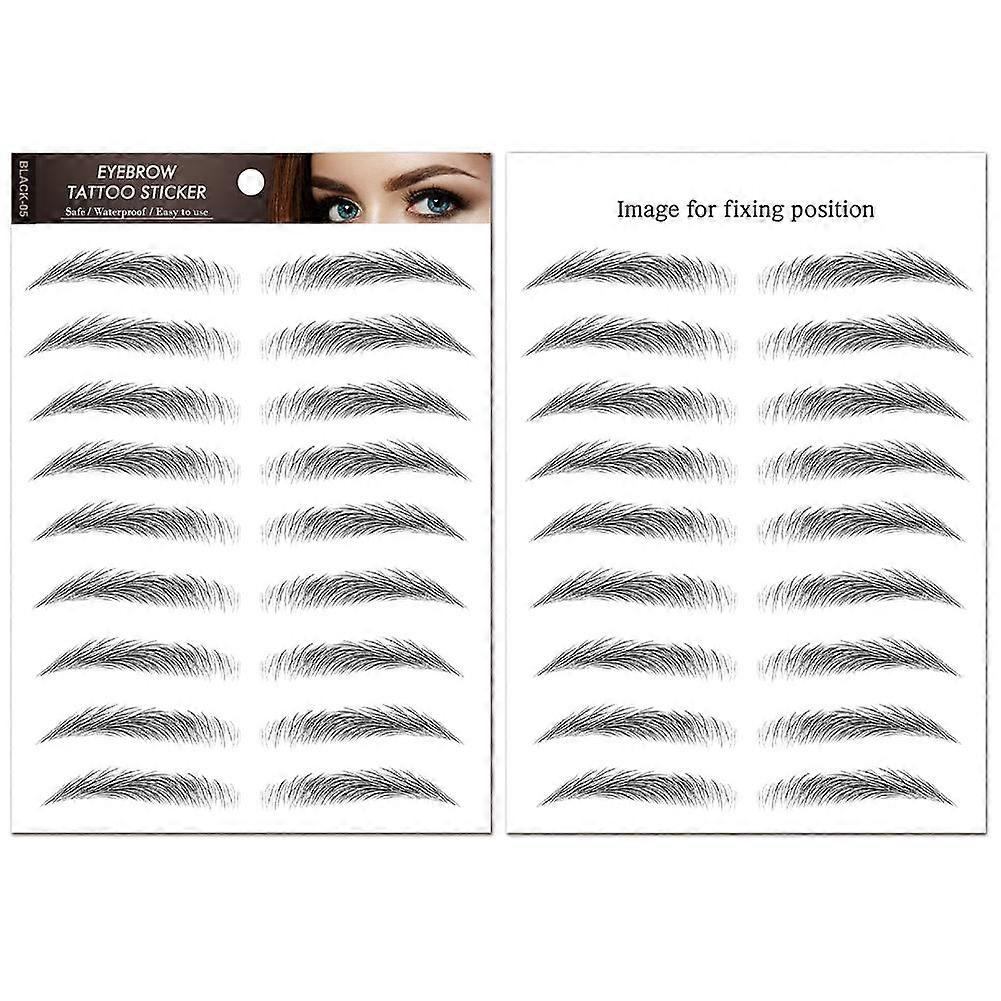 For Eyebrow Sticker 9 Pairs Ultra Thin Natural Look Waterproof Eyebrow Makeup For Sparse Or Shaved Brows Easy Application Long Lasting