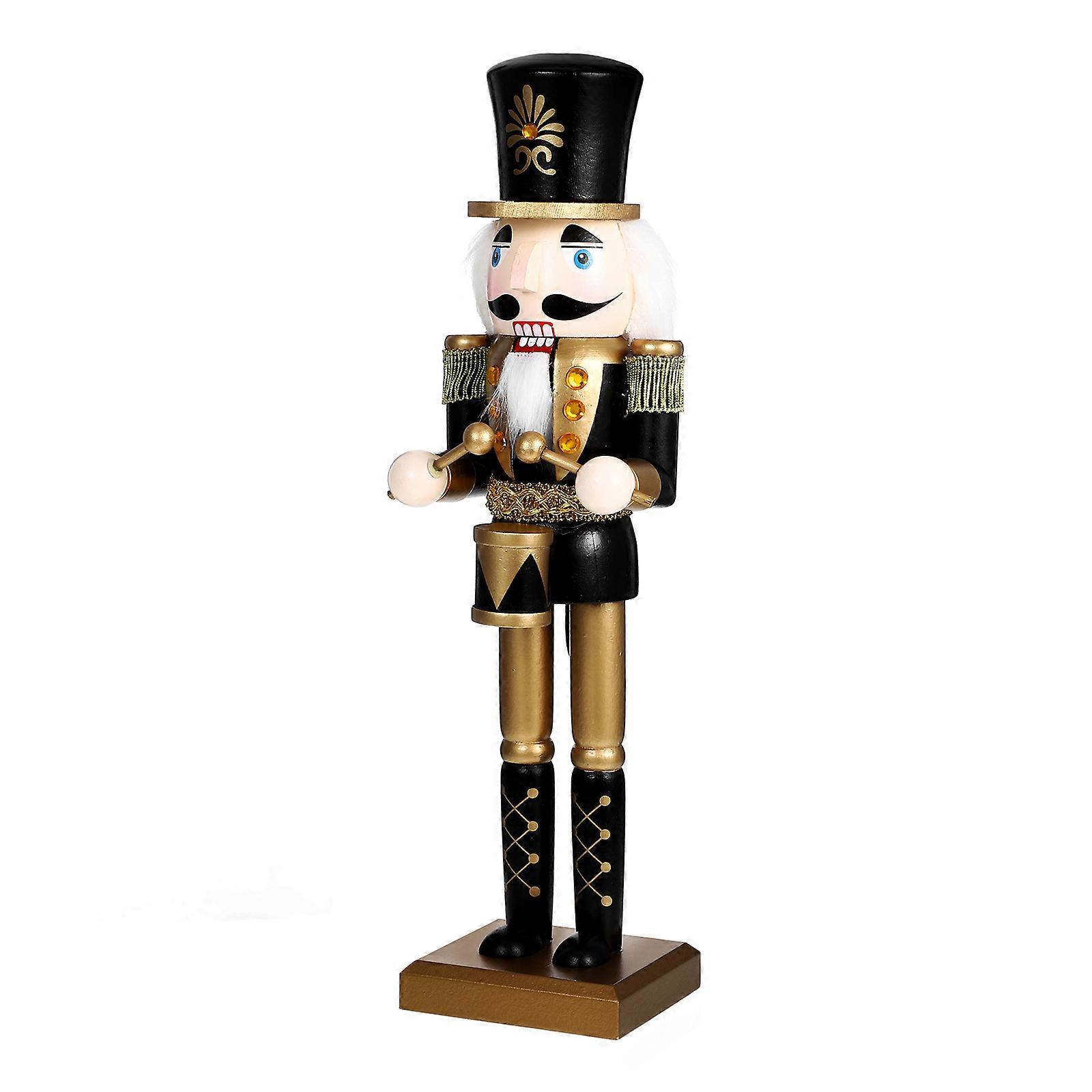 Nutcracker Table Decorations Nutcracker Statue Traditional Design Engagement Ornament Multi Color 35.70X9.30X8.20CM Holiday Decoration 1Pcs