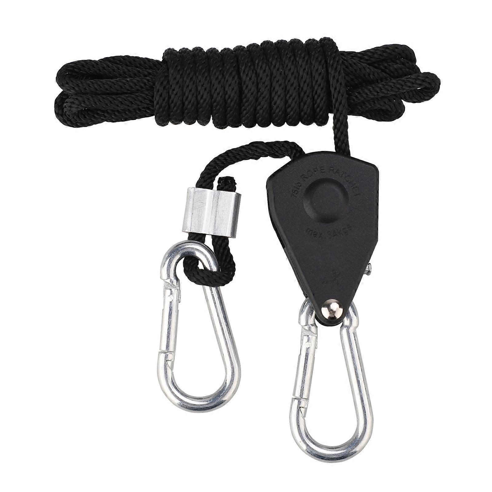 Multipurpose Camping Gear For Outdoor Enthusiasts, Adjustable Rope Hanger With Heavy Duty Ratchet Pulley For Enhanced Safety And Versatility In Your