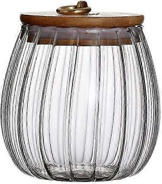 Luftdichtes 750-ml-Vorratsglas aus Glas mit Holzdeckel