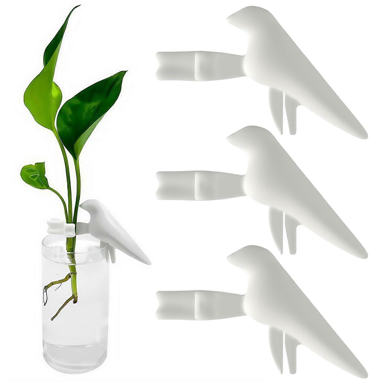 Pack of 3 Plastic Bird Plant Support Clips, Cute Plant Propagation Stakes for Seedlings, Stems, and Cuttings