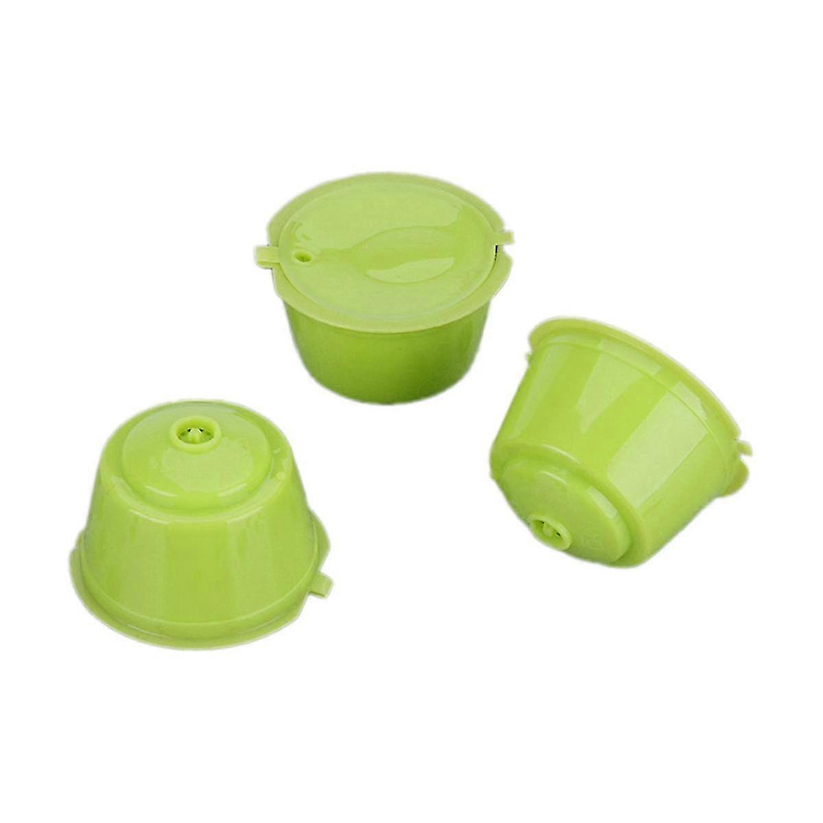 Reusable Refillable Filter Pod Capsule Cup for Coffee Machines, Green