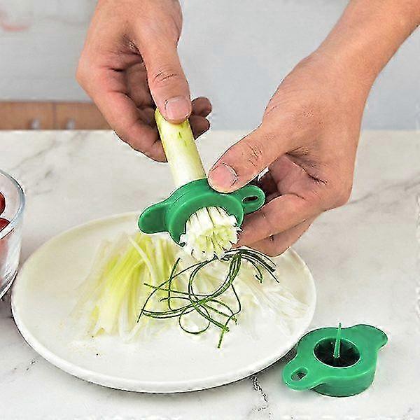 Grüner Zwiebel-Licht-Slicer Drahtziehung Küche Gemüse-Häcksler
