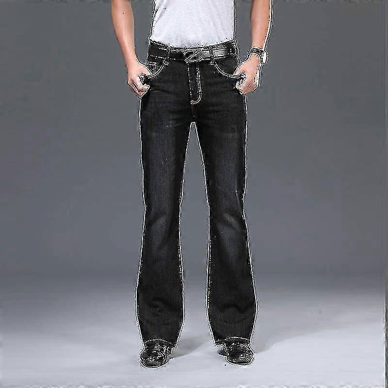 Men's Comfortable Boot Cut Denim Pants - Spring Flared Style