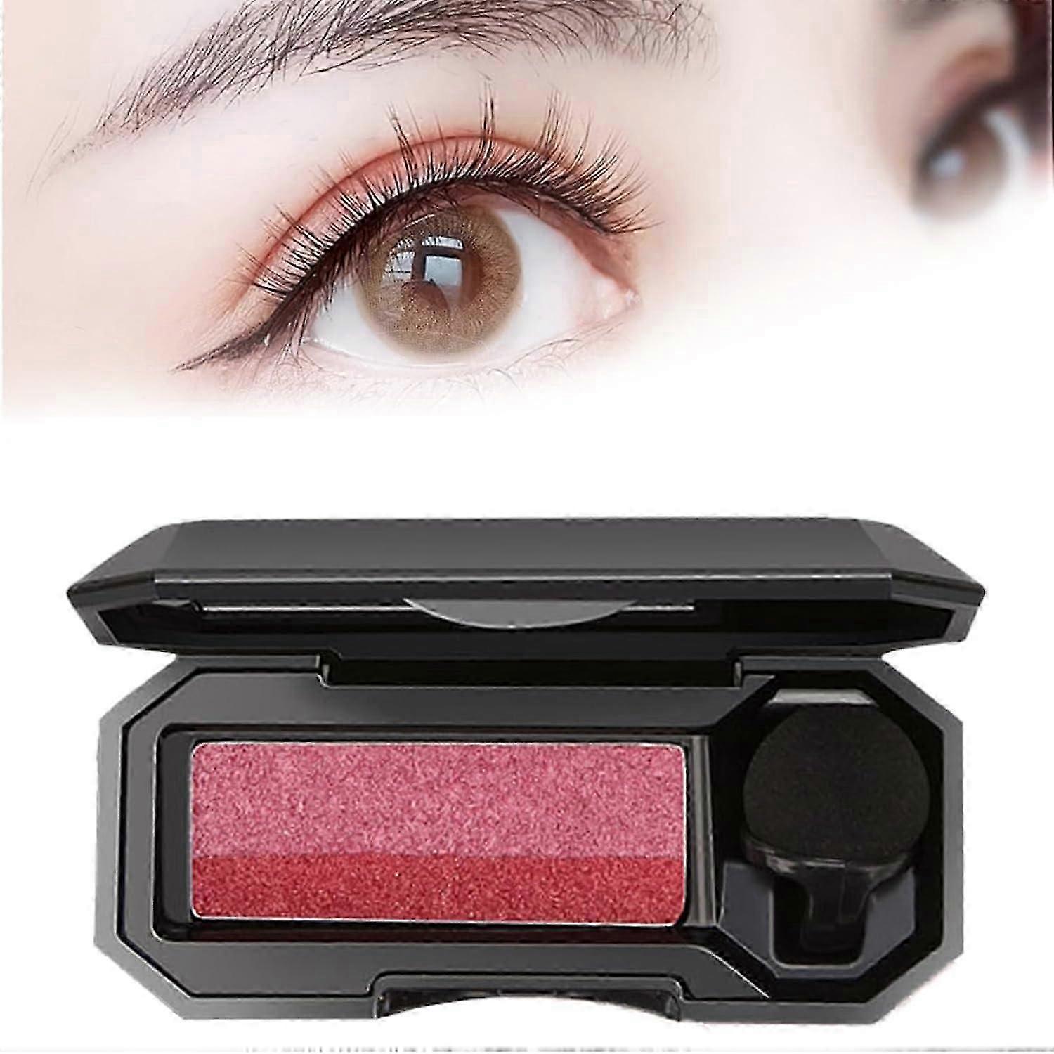 Two-Tone Eyeshadow, Waterproof Two-Tone Eyeshadow, Two-Tone Lazy Eyeshadow, Portable Two-Tone Eyeshadow Palettes, Glitter Coloured Gradation