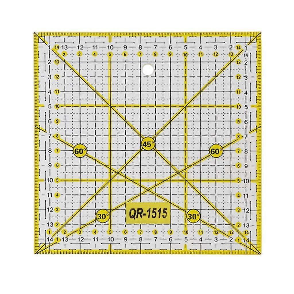 Patchwork Cutting Tool, Sewing Ruler, Square Ruler, DIY Art Craft, Multicolor, One Size, Standard Size, Quilting