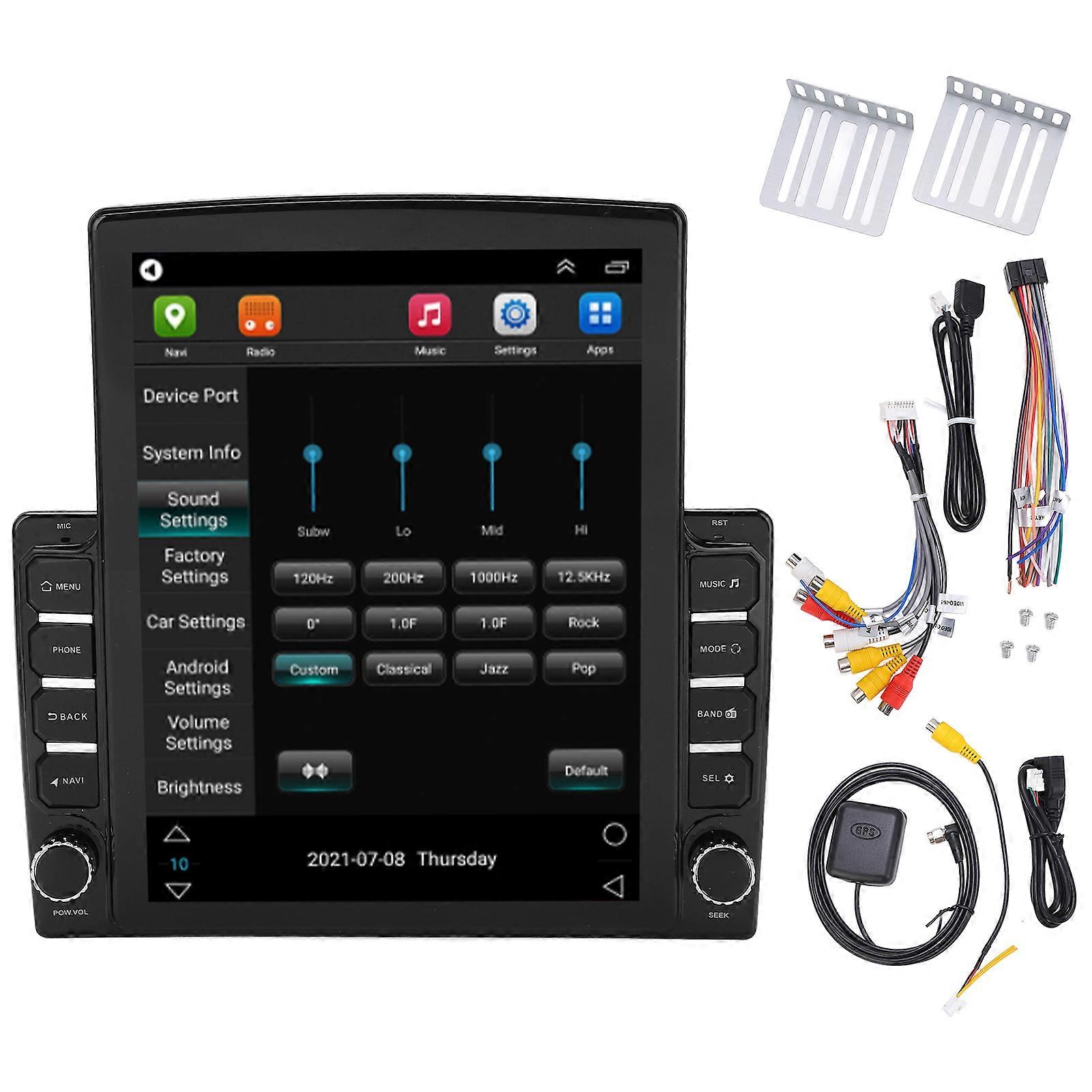 Car Stereo LED Radio GPS WIFI Navigation for Android Bluetooth 5.0 12V 1G+16GB 87.5108MHZ