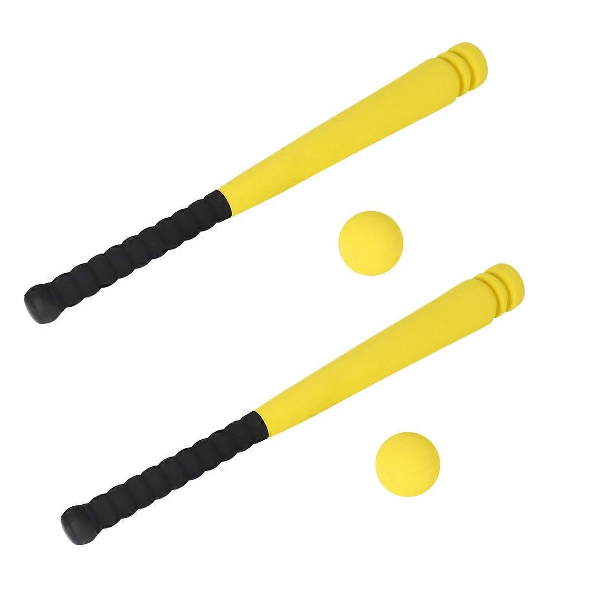 Foam Baseball Bat with Baseball Toy Set for Children,Yellow