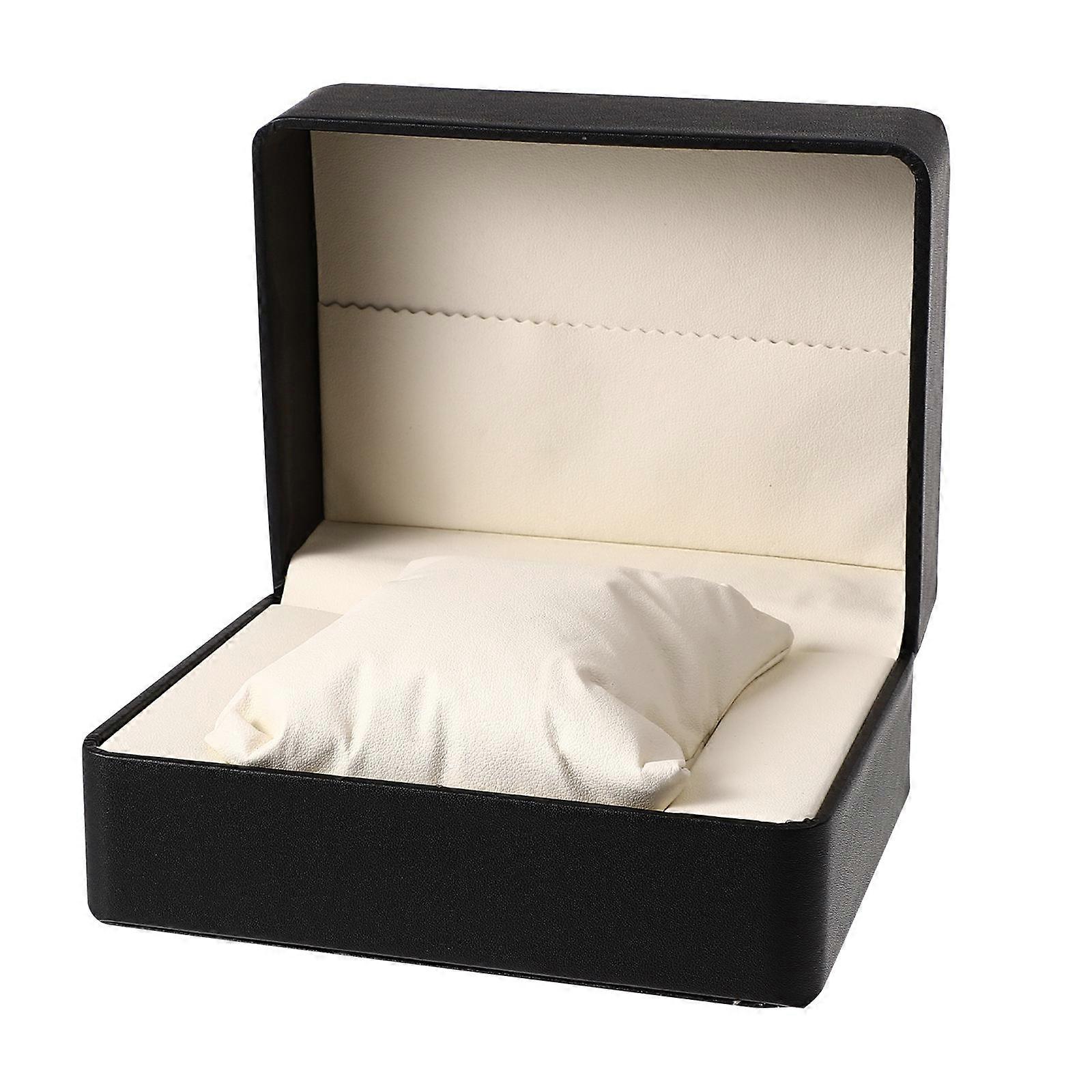 Watch Packaging Box Watch Storage Box Home Use Black Rectangular Shape 1Set