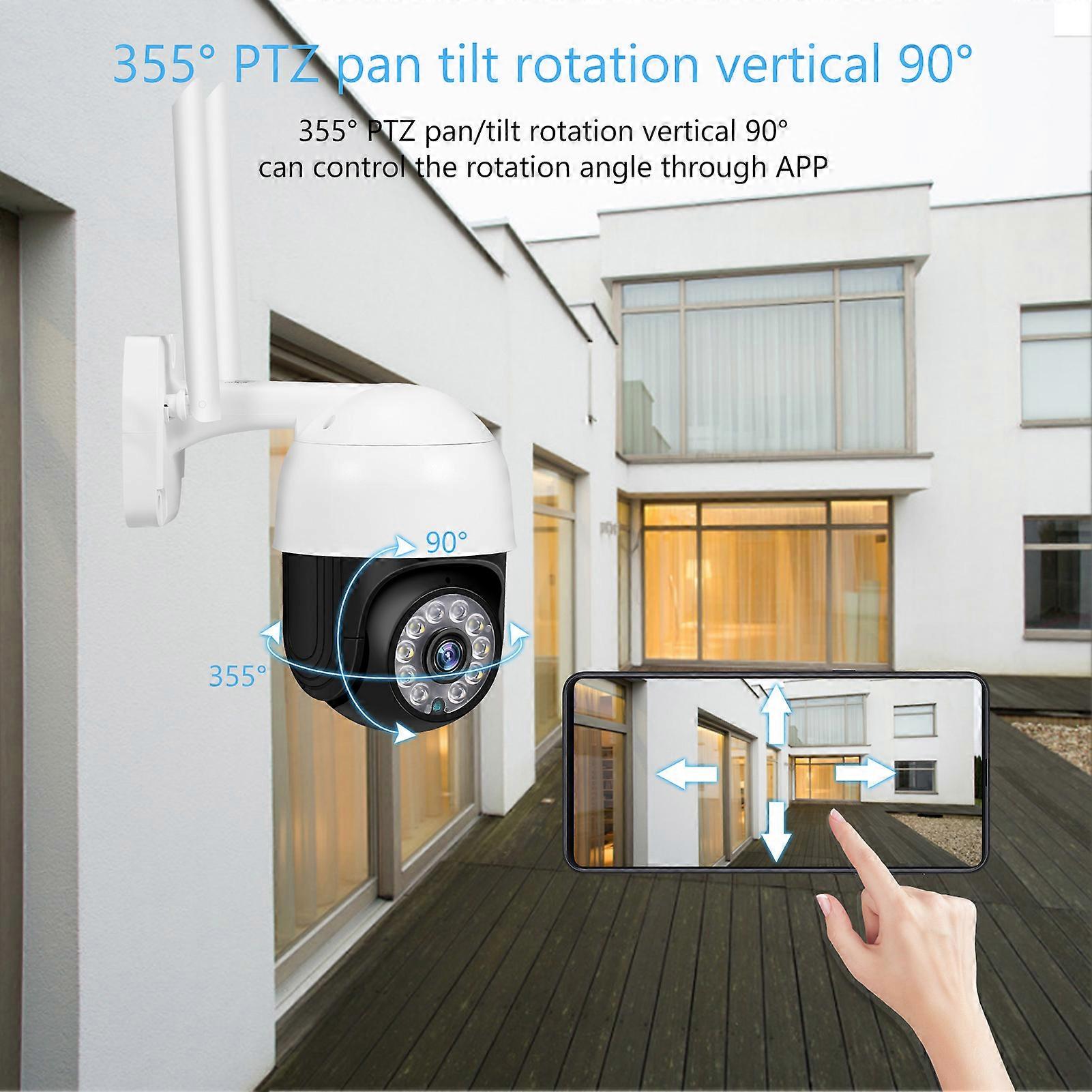 2MP PTZ Security Outdoor 1080P Wireless WiFi Surveillance Camera Support Night Vision,Motion Detection,Two-way o