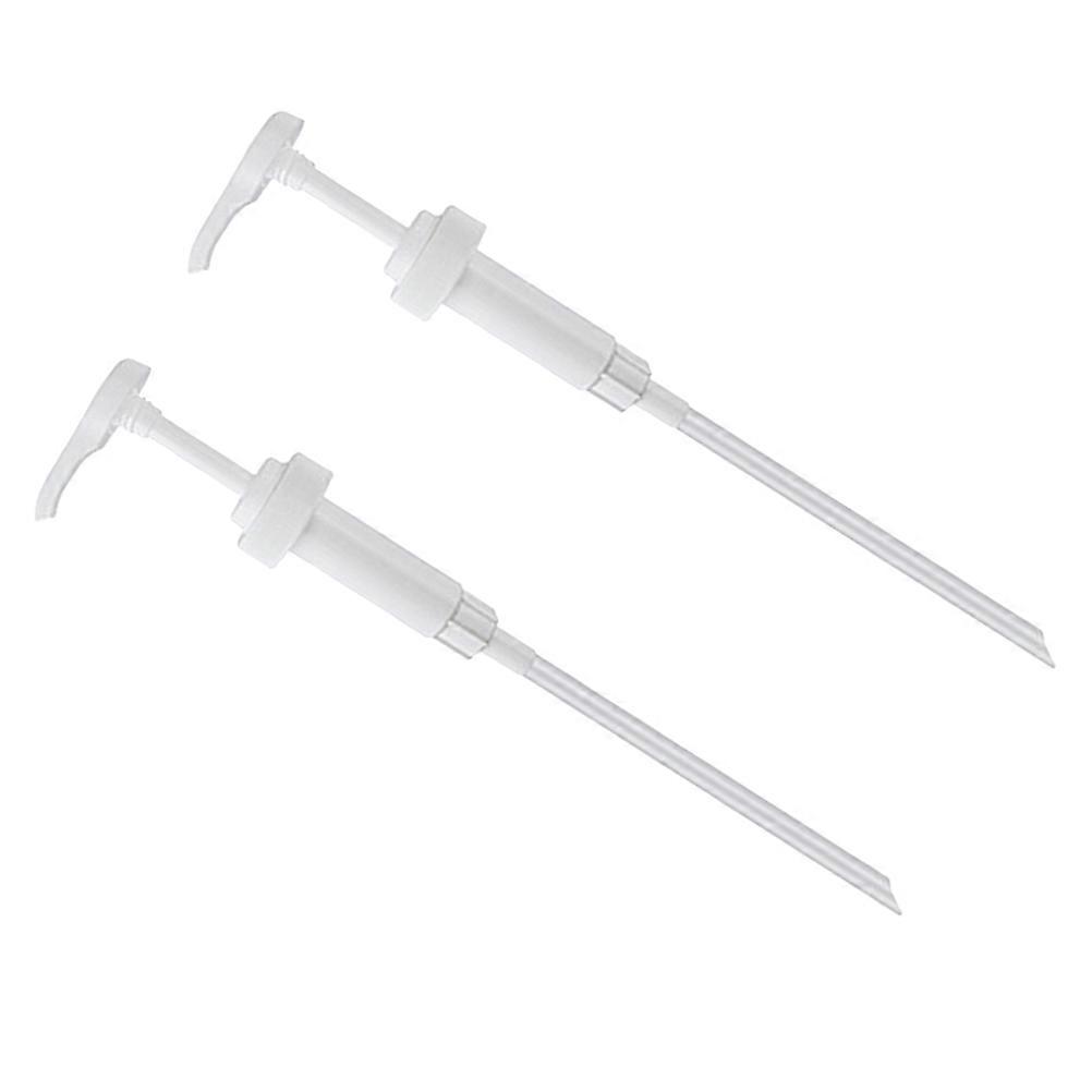 baderomssjampodispenser dispenseringspumpe væskepumpedispenser generelle brukere hvit 21,5x7cm 15cc sjampo bruk 2 stk