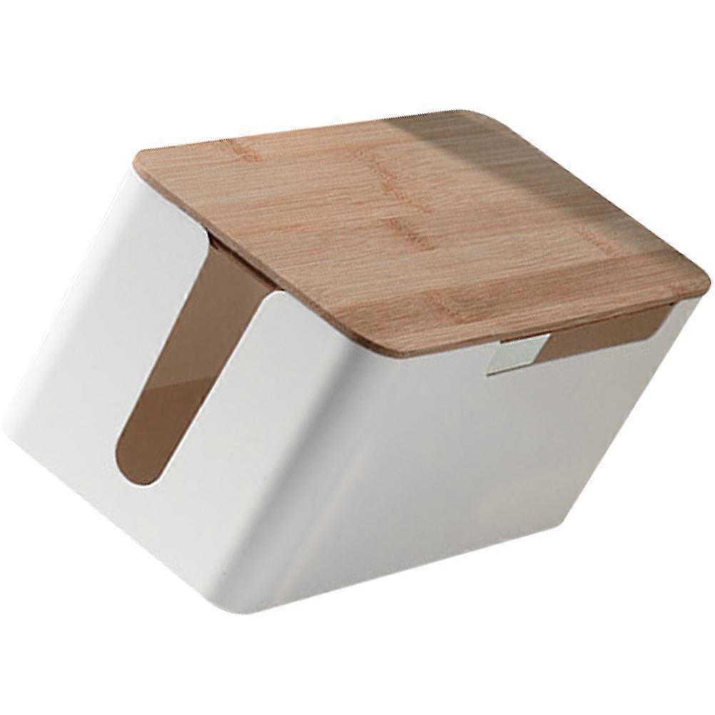 Cable Storage Organizer Box Stylish Router Cable Case Wire Management Compact Design Outlet Protector Cover Durable Reduces Clutter