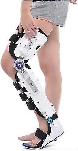 adjustable locking mechanism for postoperative knee support, breathable thighkneeankle orthosis