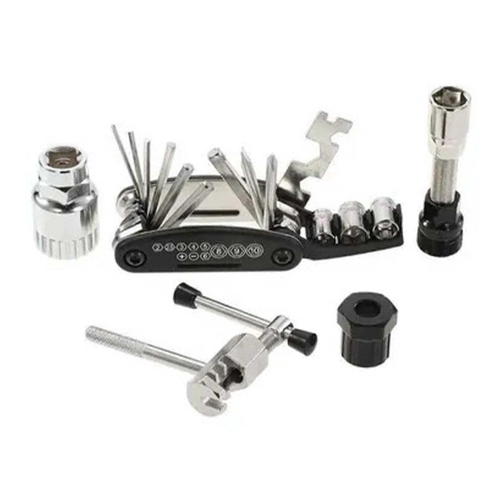 16'sı 1 Arada Bisiklet Tamir Araç Seti, Çoklu Bisiklet Aletleri, Bisiklet Araç Seti, Bisiklet Tamircisi Tamir Takımı, Temel Bisiklet Bisiklet Tamir Araç Seti