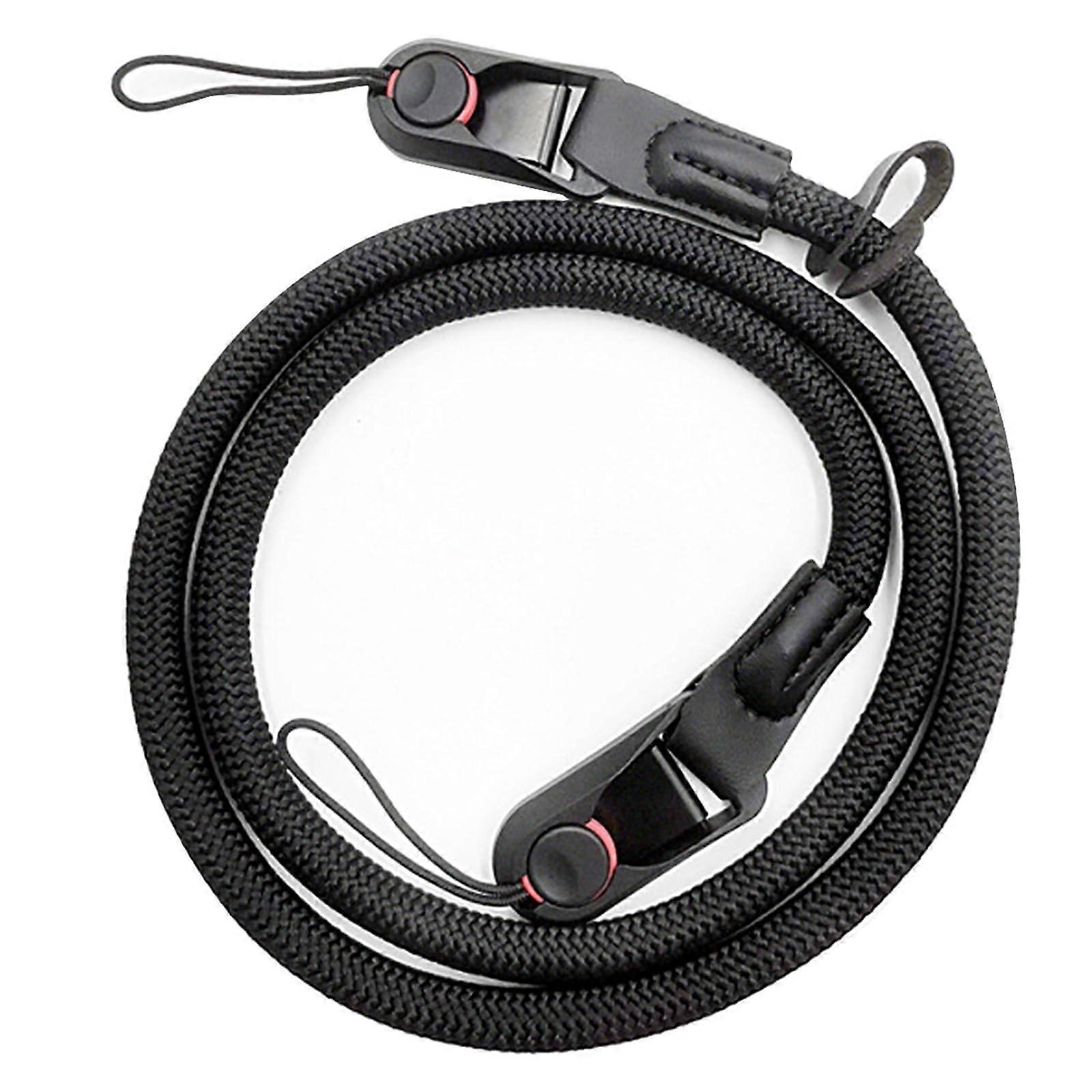 Camera Carrying Strap Leather Camera Strap With Quick Release Shoulder Strap For SLR DSLR Mirrorless Cameras Black
