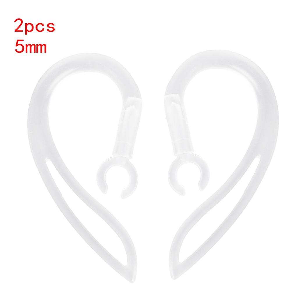 Universal 5mm Bluetooth-compatible Silicone Ear Hooks  for Earpiece