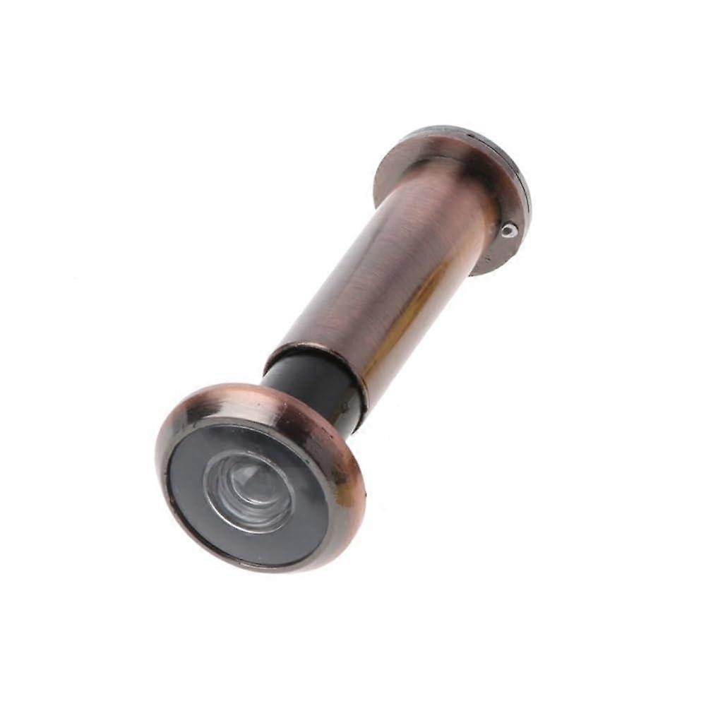 Door Spy Hole with Privacy Cover, 200° Adjustable, Bronze Finish, Ideal for Front Door, 1 Piece