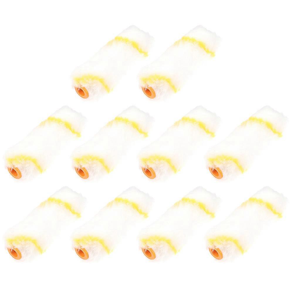10 Pack Paint Roller Covers for Smooth Wall Painting – Durable Brush Sleeves Compatible with Standard Rollers for Corners and Touch Ups