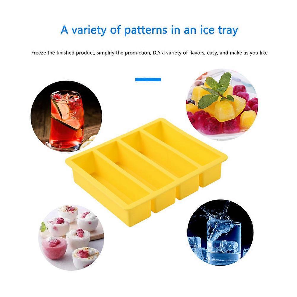 Rectangular Ice Mould Silicone Ice Cube Trays Kitchen Ice Cube Mold