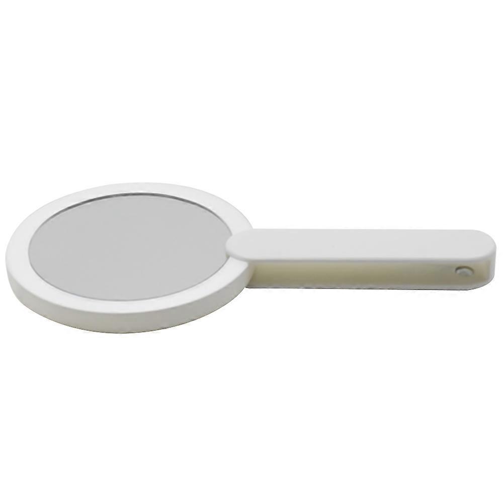 Small Portable Mirror Portable Pocket Makeup Mirror Round Shape Durable ABS For Traveling 22x11.5cm 1Pack