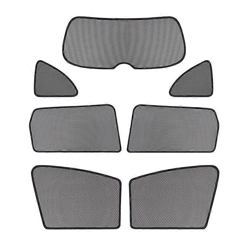 Car Sun Shade For BAIC Beijing X75 2023 Model, Stretchy Breathable Window Shade Set, Seven-Piece Full Car Coverage