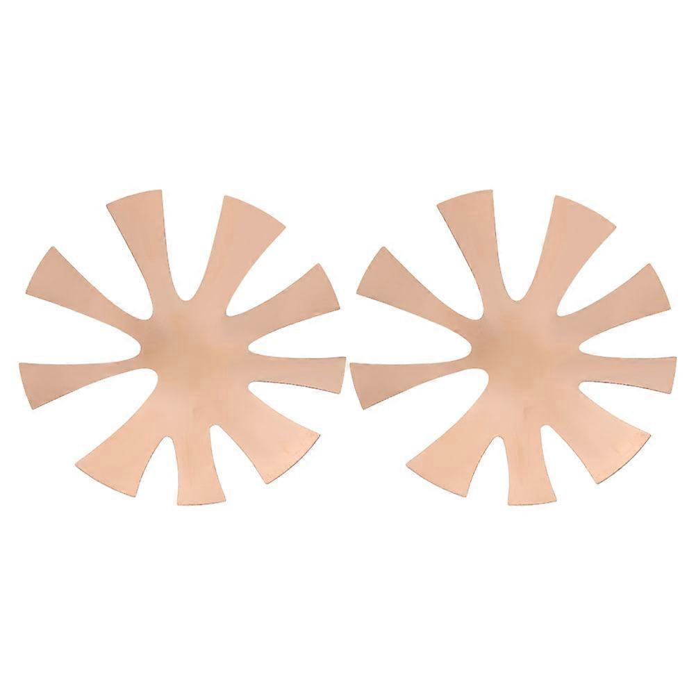French Manicure Edge Trimmer with V Shaped Design for Home Use Golden Iron Material Portable Nail Art Tool Versatile 2pcs