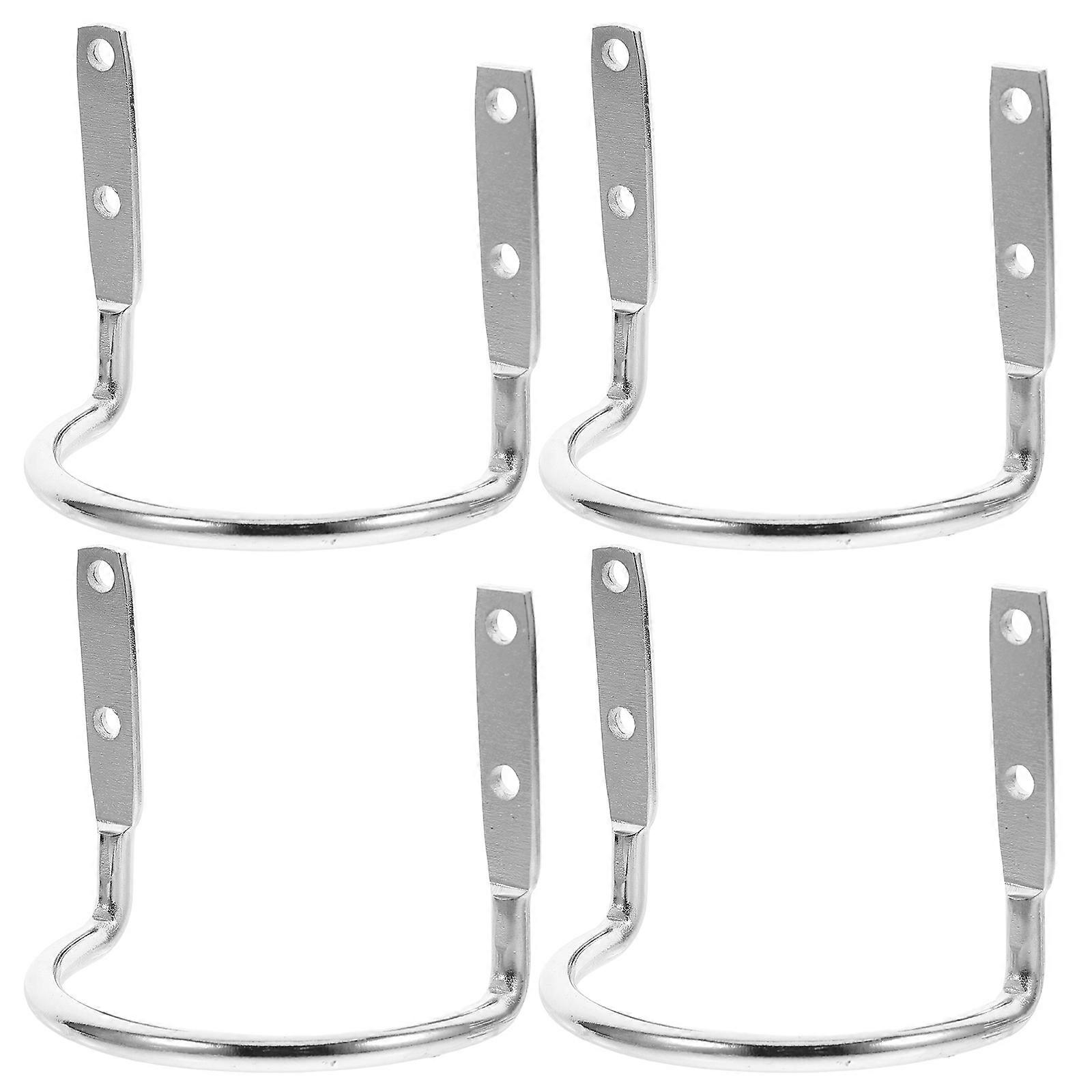 Heavy Duty Wall Mount 4pcs Tool Holder for Garage, Workshop & Home Use