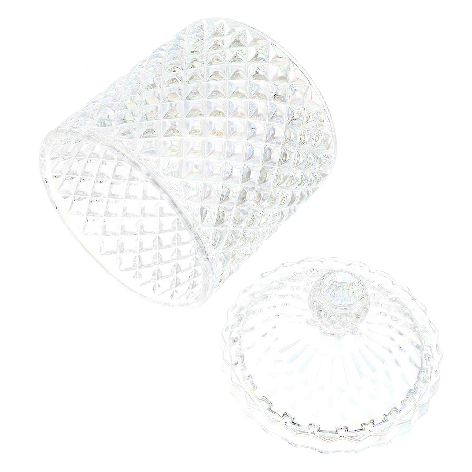 Swab Bottle Transparent for Storage Glass Jar with Lid and Aesthetic Appeal