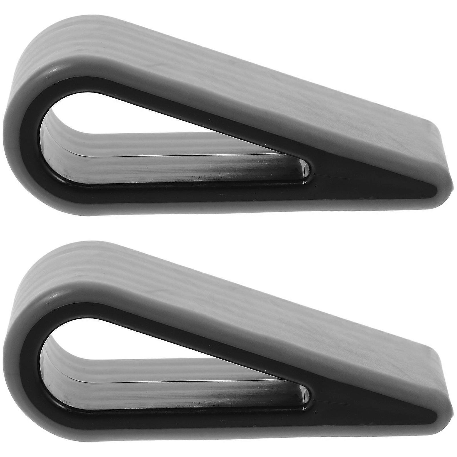 Kick Stand For Laptop 2Pcs Elevated Kickstand Desktop Stand For Notebook Humanized Design Black Plastic And Silicone Stable Tilting