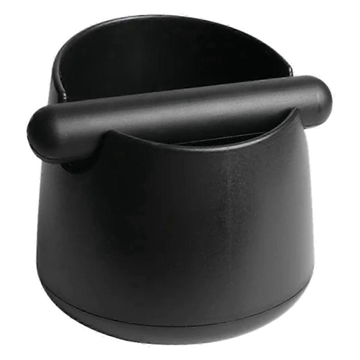 Coffee Knock Box with Rubber Knock Bar Large Espresso Grounds Container Non-Slip Waste Coffee Ground
