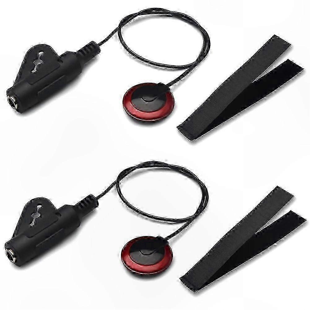 2-Pack Contact Microphone Pickup with EQ for String Instruments Accessories
