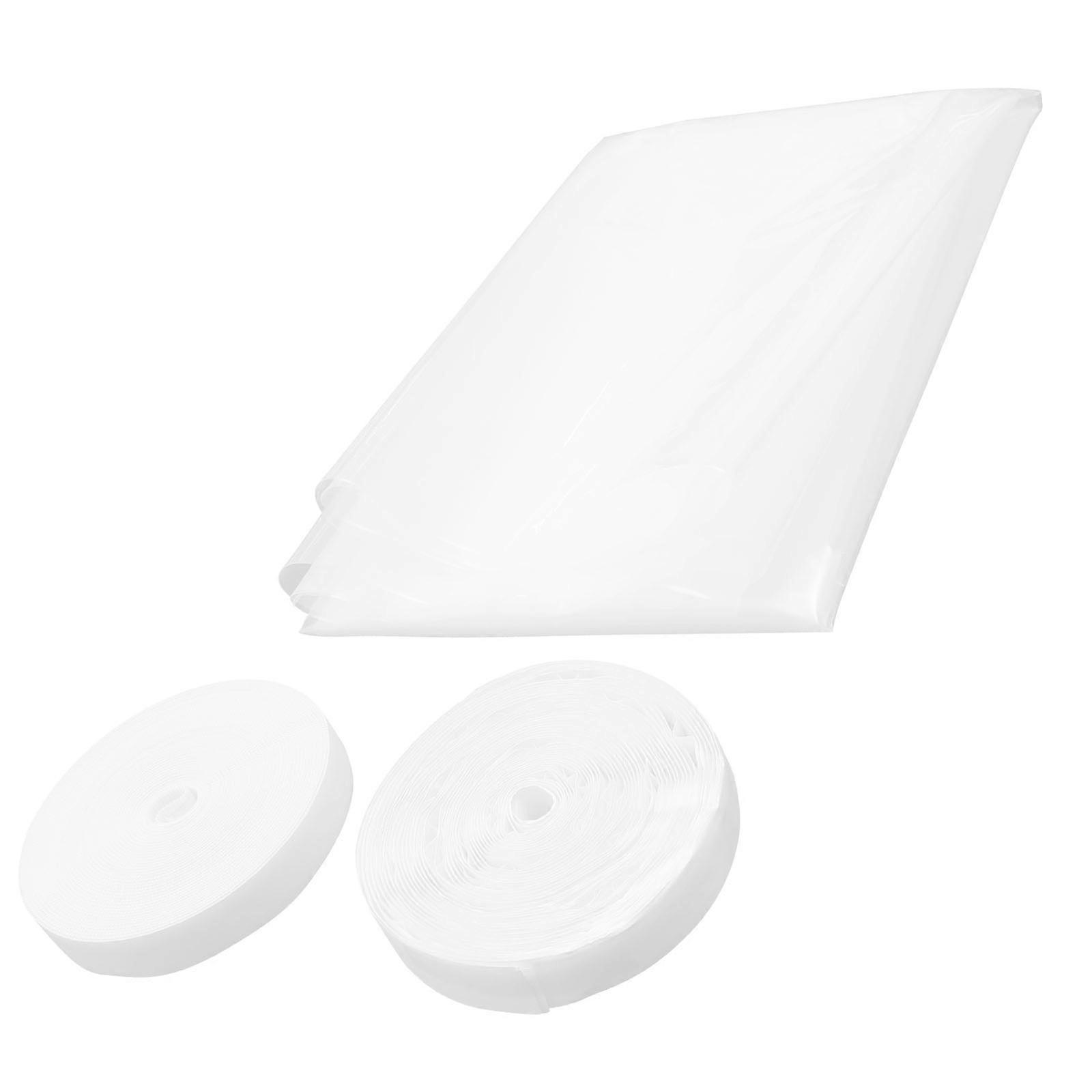 Transparent Window Insulation for Winter PVC Kit Excellent Cold Resistance Indoor Weatherproofing 72 x 48 inches