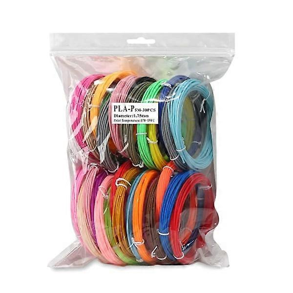 1,75 mm färgstarkt 3D-utskriftsmaterial för 3D-pennor100M PCL PLA Filament 1,75 mm