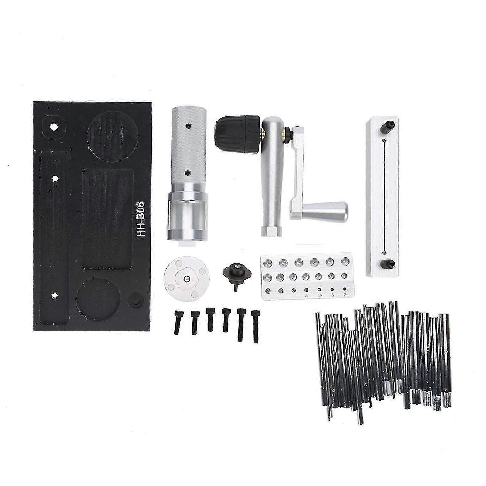 Manual Jump Ring Maker Machine for Jewelry - Stainless Steel Tool with 20 Mandrel Accessories for DIY Crafting