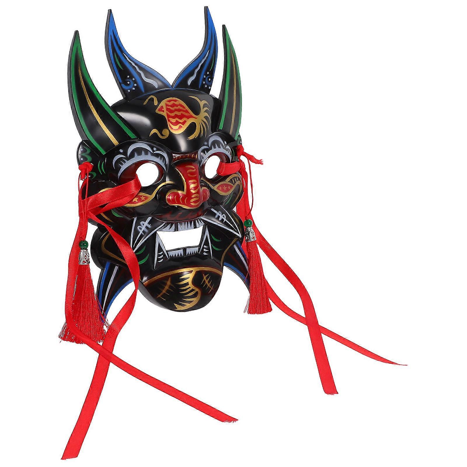 Vibrant Multi Color Handpainted ABS Carnival Mask for Decor Lightweight Comfortable and Breathable 6 Inch
