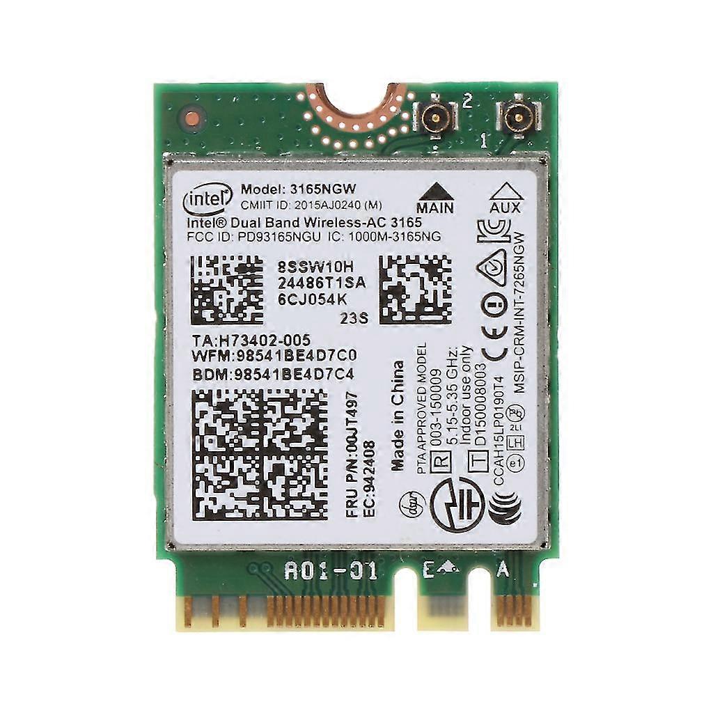 433Mbps 3165NGW Wifi-kaart Dual Band Wireless-AC netwerkadapter voor Lenovo