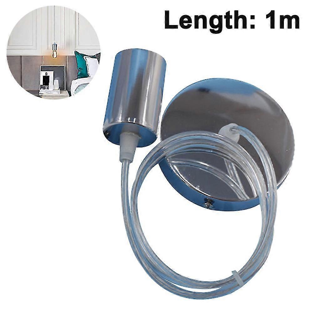 Metal Lamp Suspension, E27 Lamp Sockets With Cable, Cord Pendulum, Pendant Lamp Cable, Ideal For Ceiling Lighting