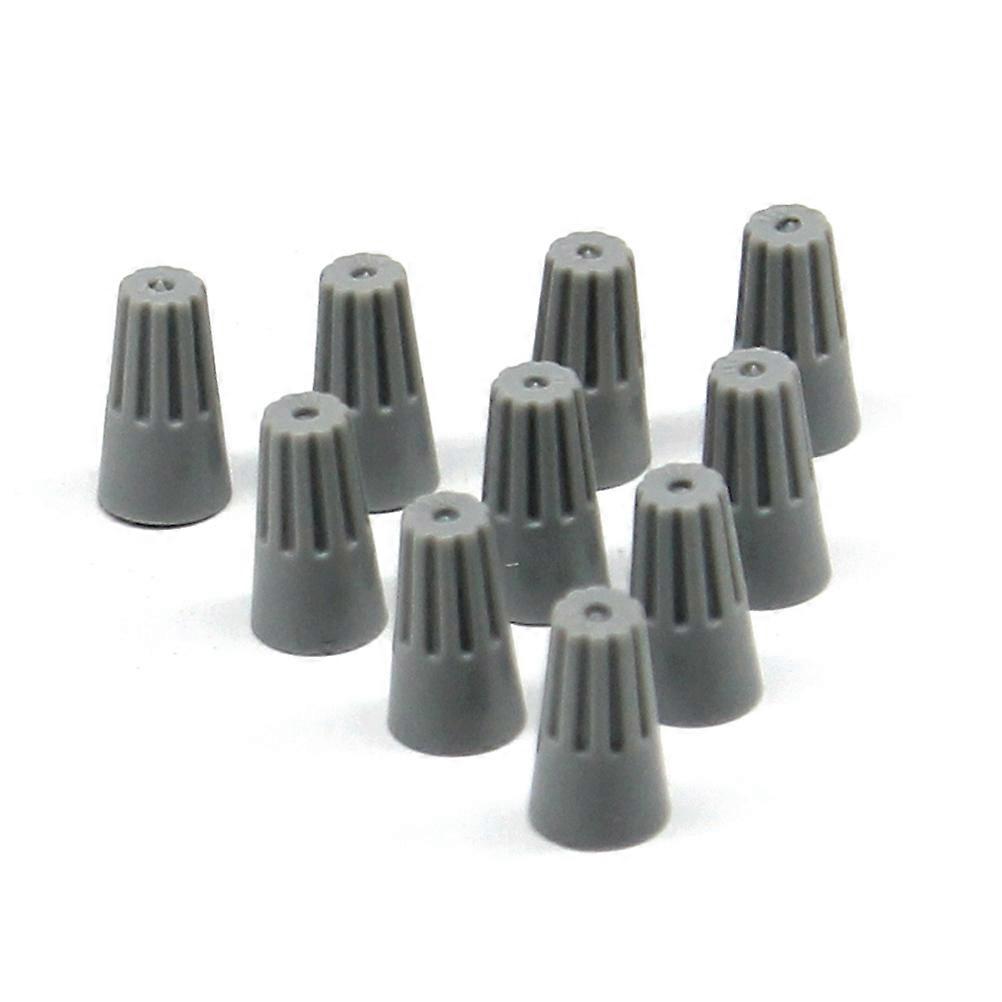 100 PCS Wire Connectors Cable Terminal Block Quick Screw Joints Spiral Pressure Line Caps Closed End Terminal (Grey)