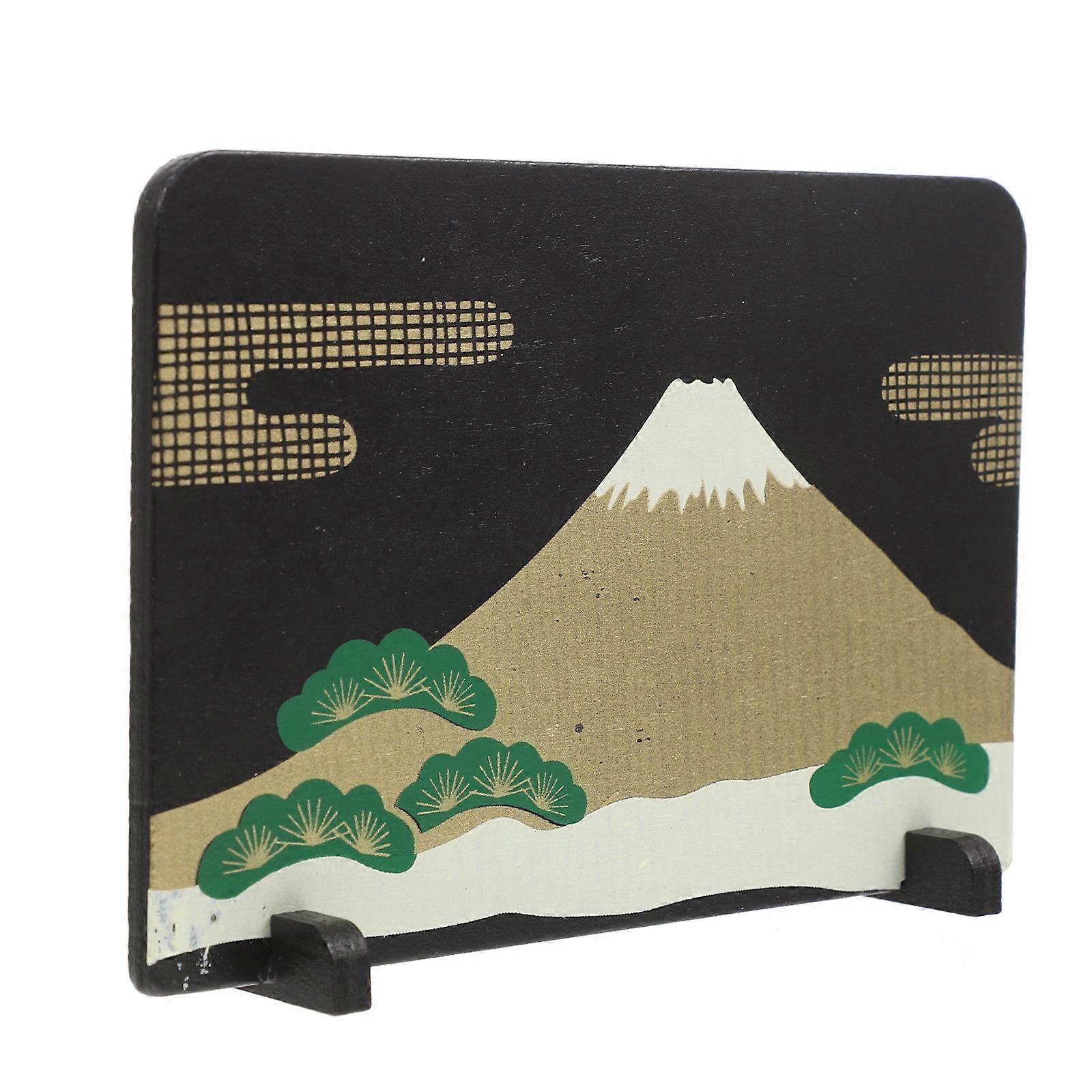 Mini Decorative Screen Model For Japanese Style Desktop Decoration 12.80X9.00X2.90CM 1Set