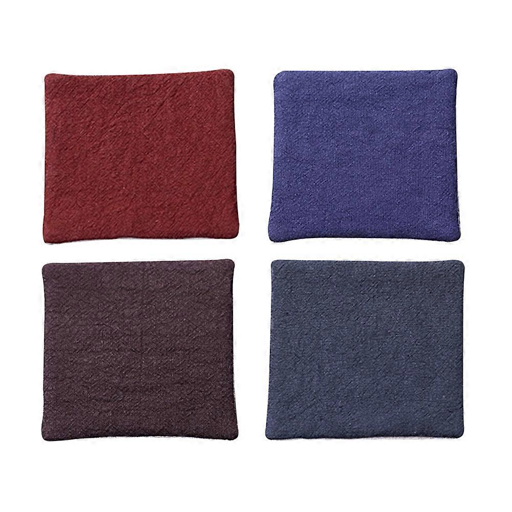 Cloth Coasters For Household Users Small Size Non-Slip Table Protection 4Pcs