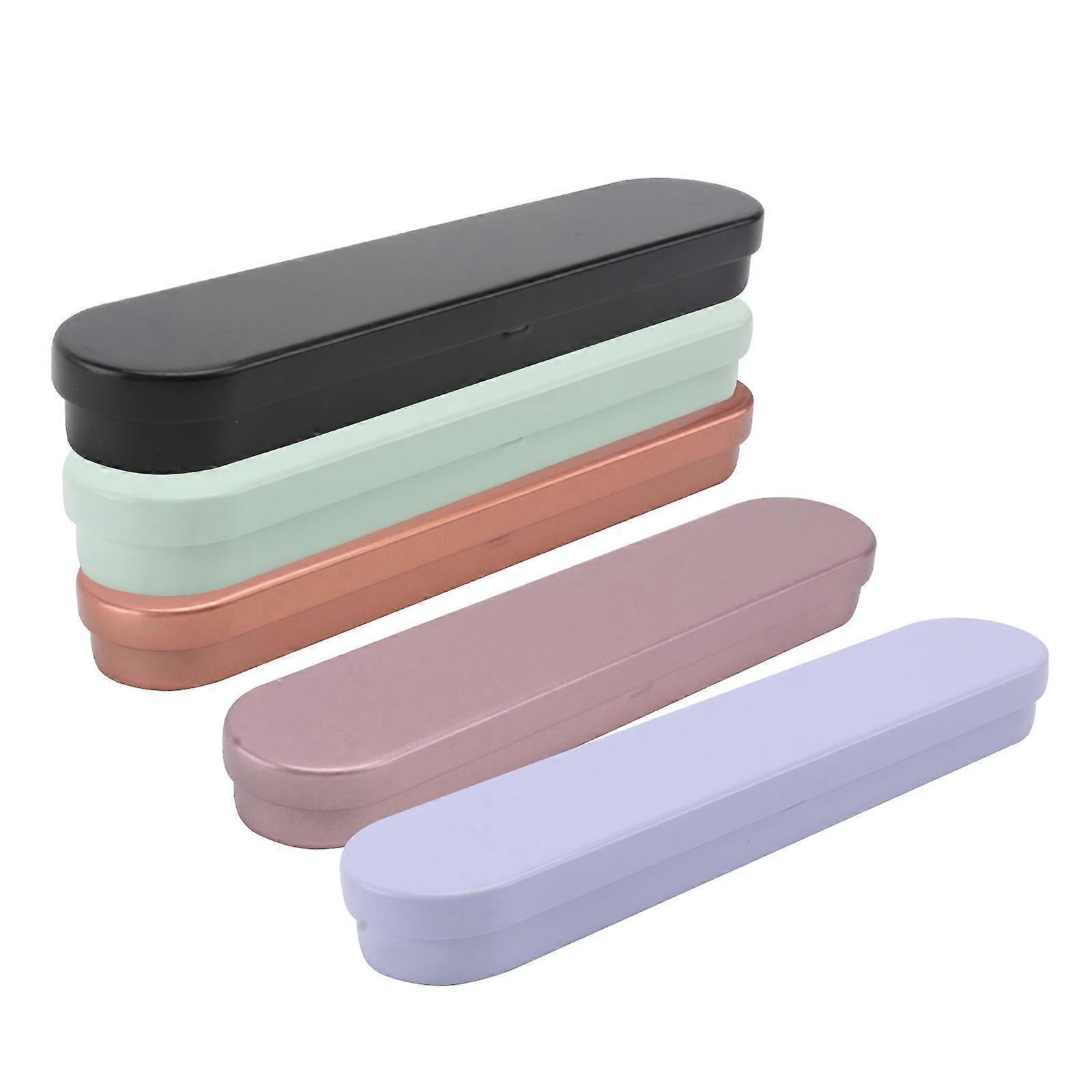 5pcs Eyelash Extension Tweezer Storage Cases Shockproof Organizer for Lash Supplies Assorted Colors Makeup Tool